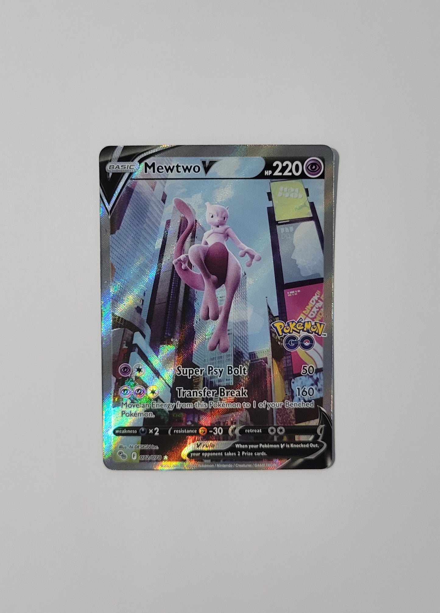 Mewtwo V 072/078 - Pokemon Go
