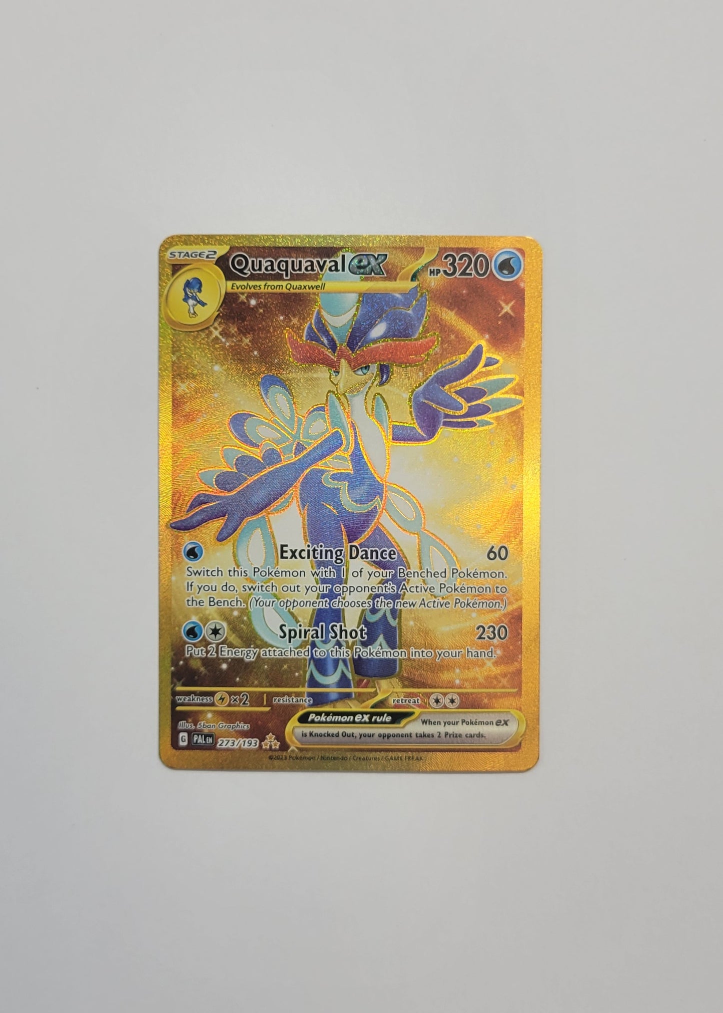 Quaquaval ex 273/193 - Hyper Rare - Paldea Evolved