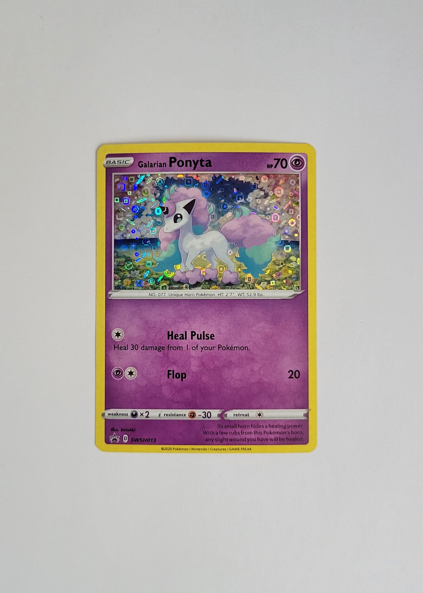 Galarian Ponyta SWSH013- Black Star Promo