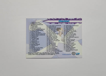 Checklist (Lugia) - Topps Pokémon The Movie 2000