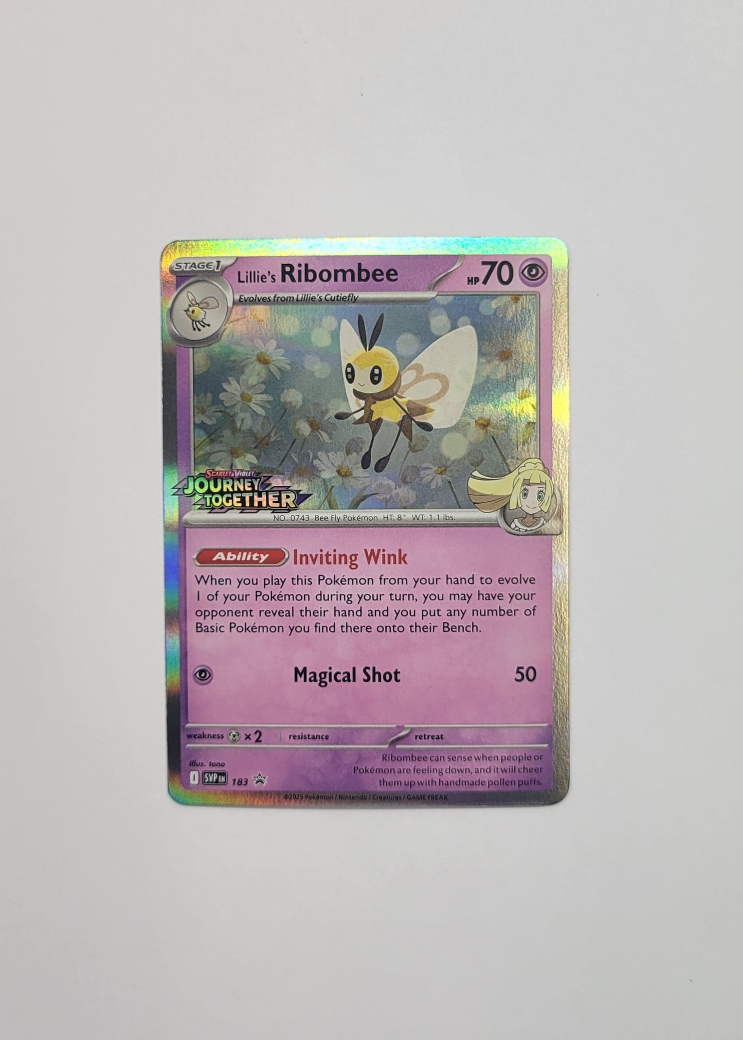 Lillie's Ribombee SVP183 (Stamped) - Black Star Promo