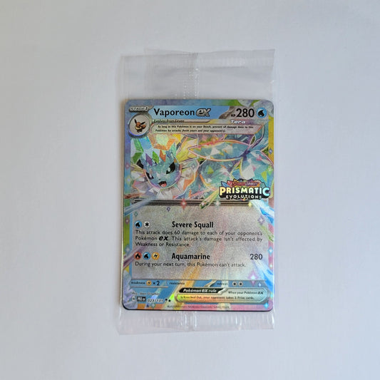 Vaporeon ex 023/131 (Sealed, Stamped) - Prismatic Evolutions