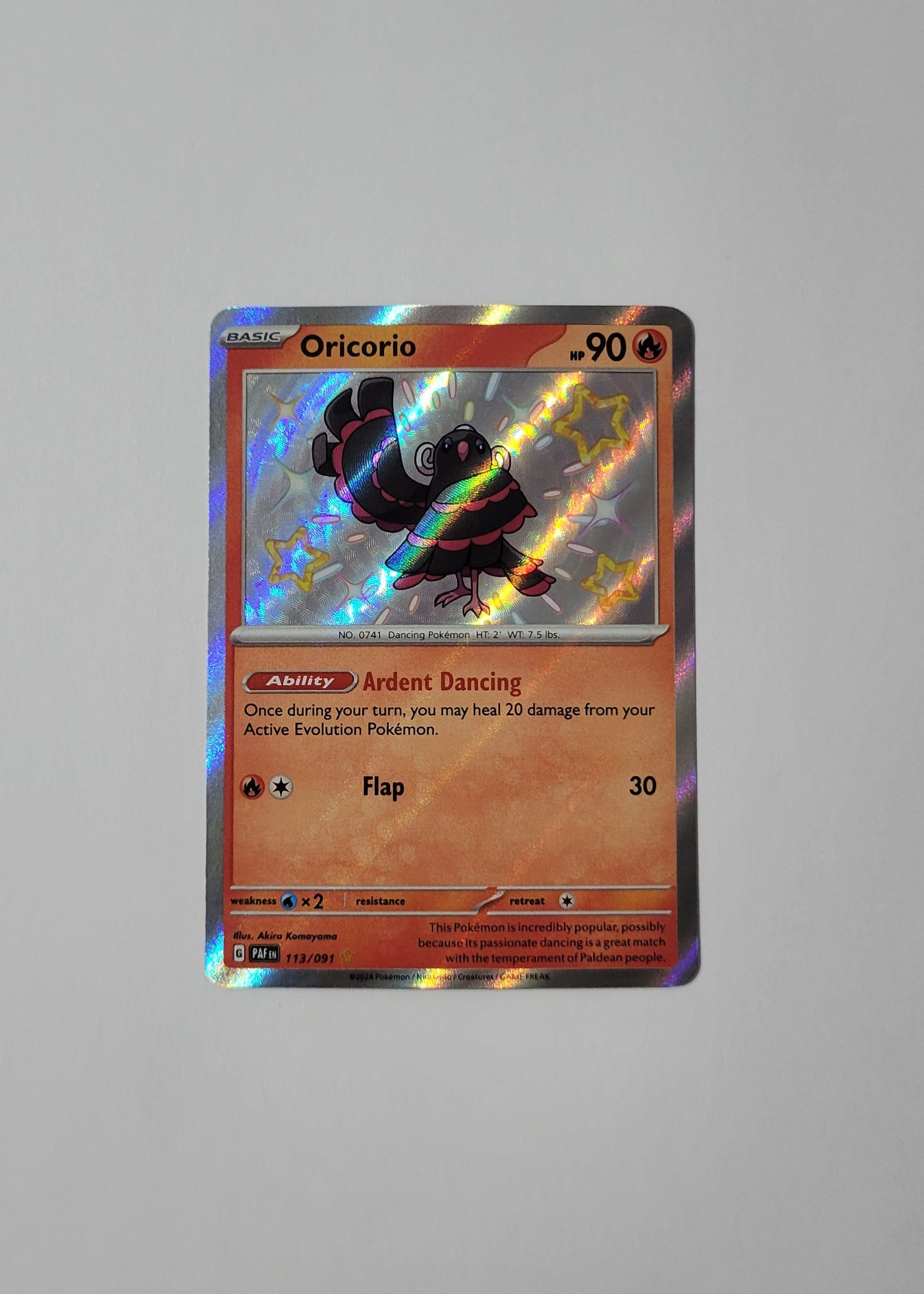 Oricorio 113/091 - Paldean Fates