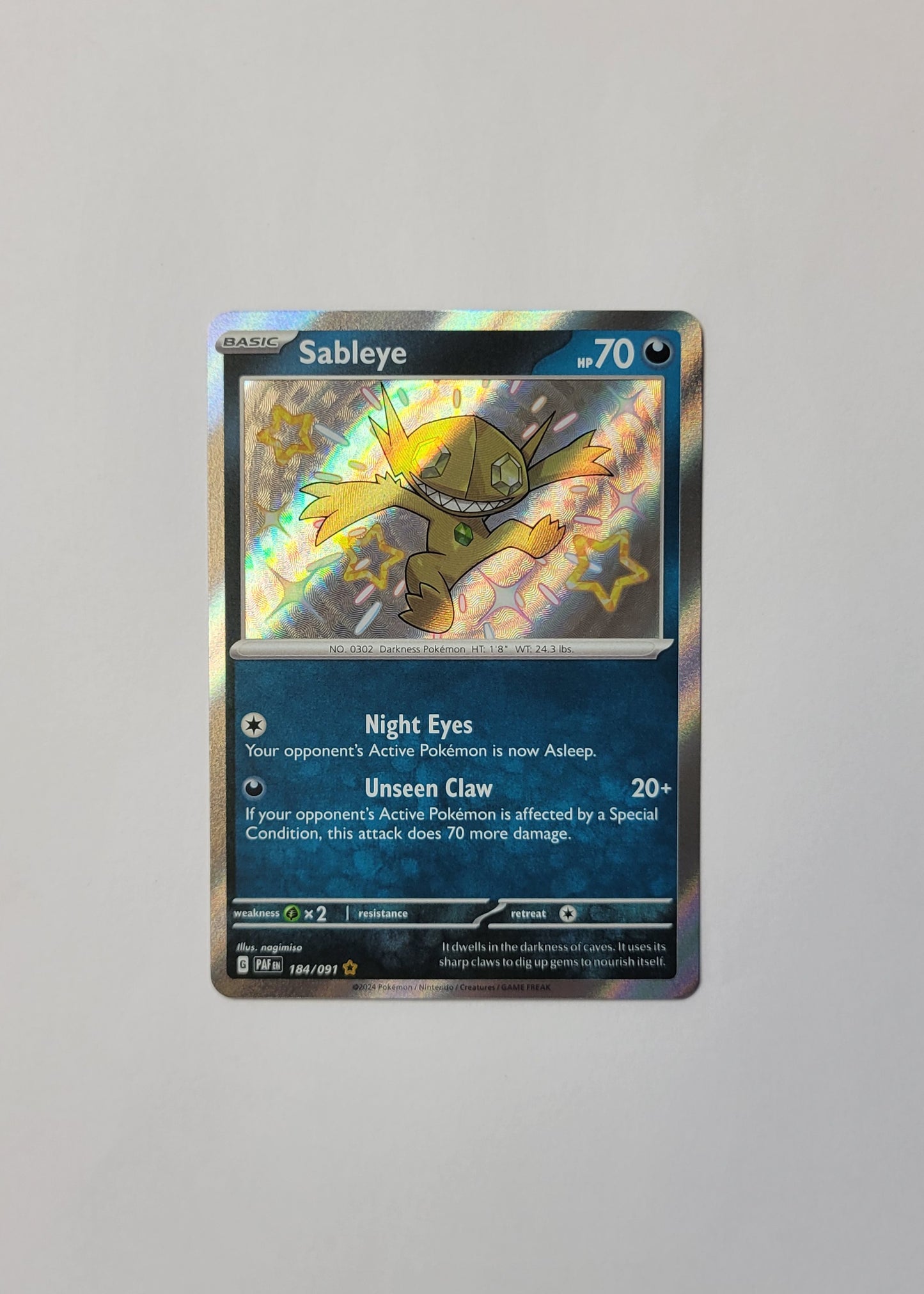 Sableye 184/091 - Paldean Fates