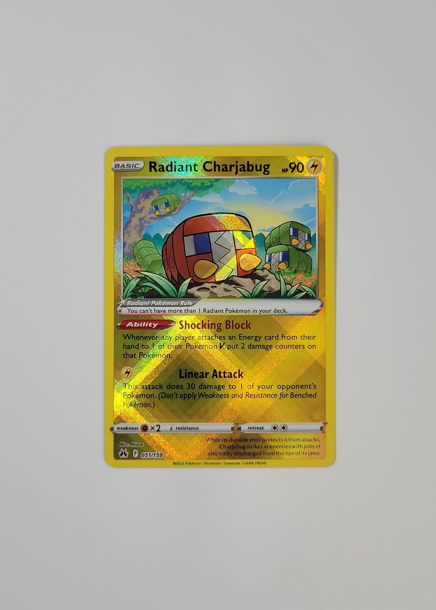 Radiant Charjabug 051/159 - Crown Zenith
