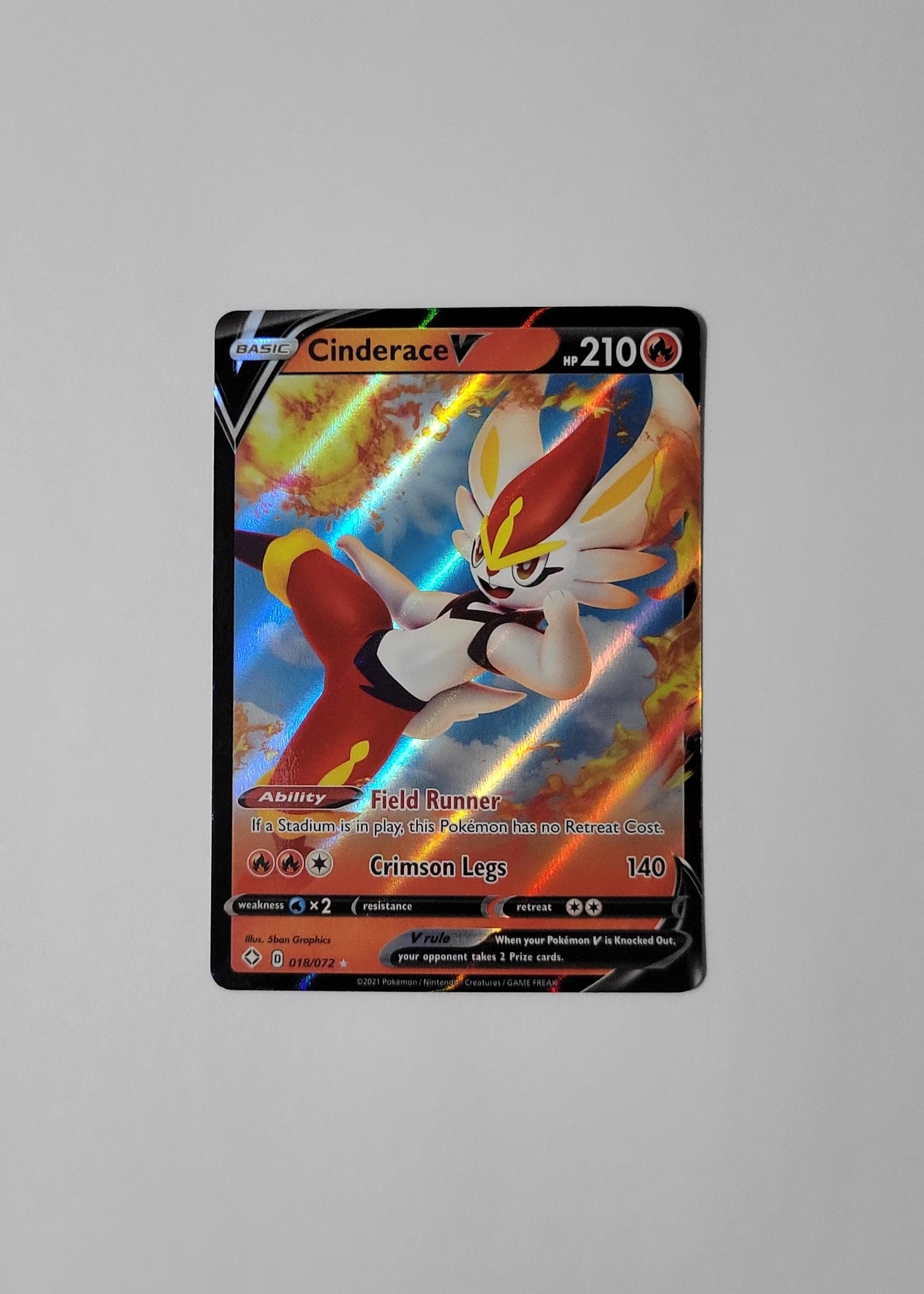 Cinderace V 018/072 - Shining Fates