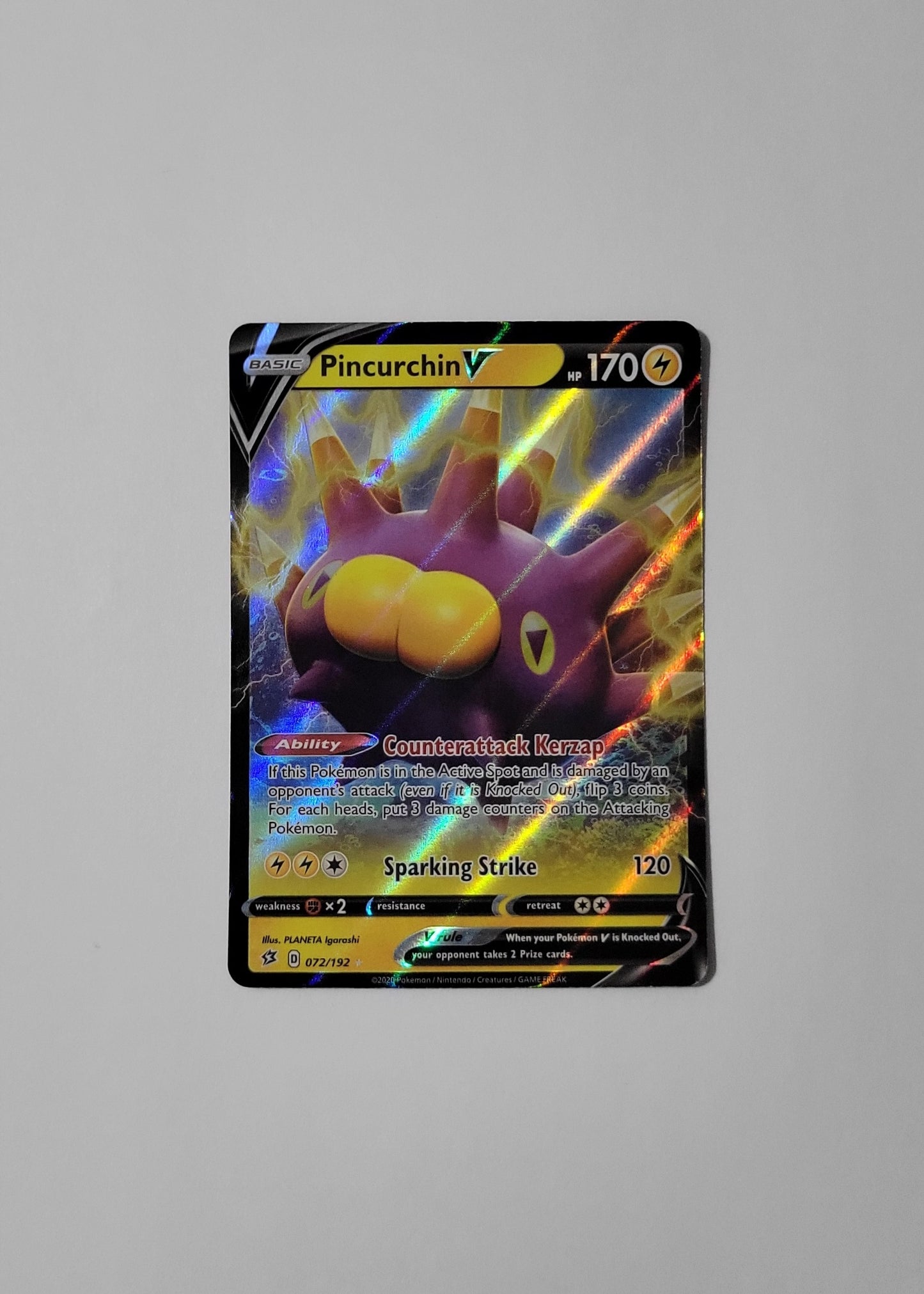 Pincurchin V 072/192 - Rebel Clash