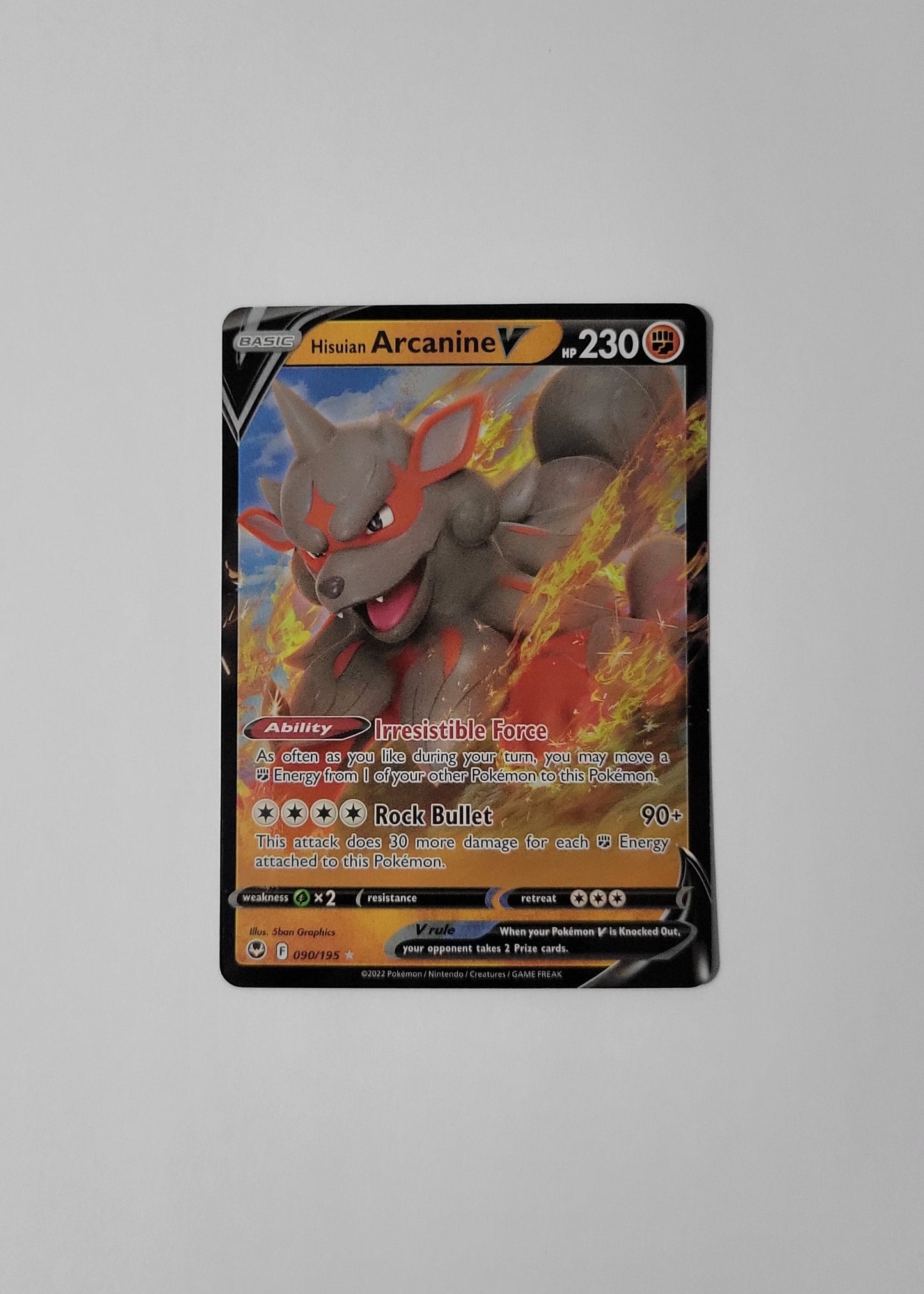 Hisuian Arcanine V 090/195 - Silver Tempest
