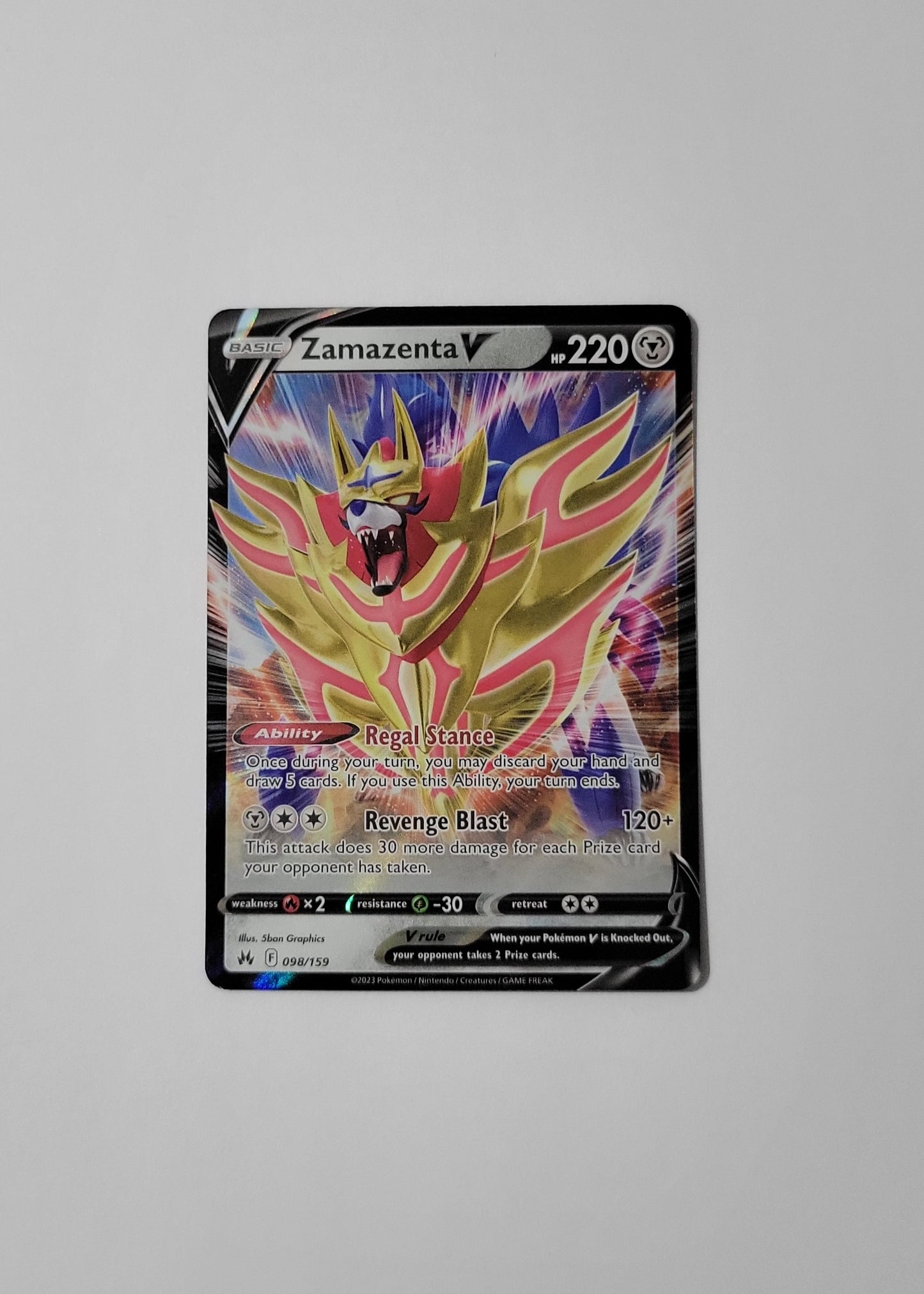 Zamazenta V 098/159 - Crown Zenith
