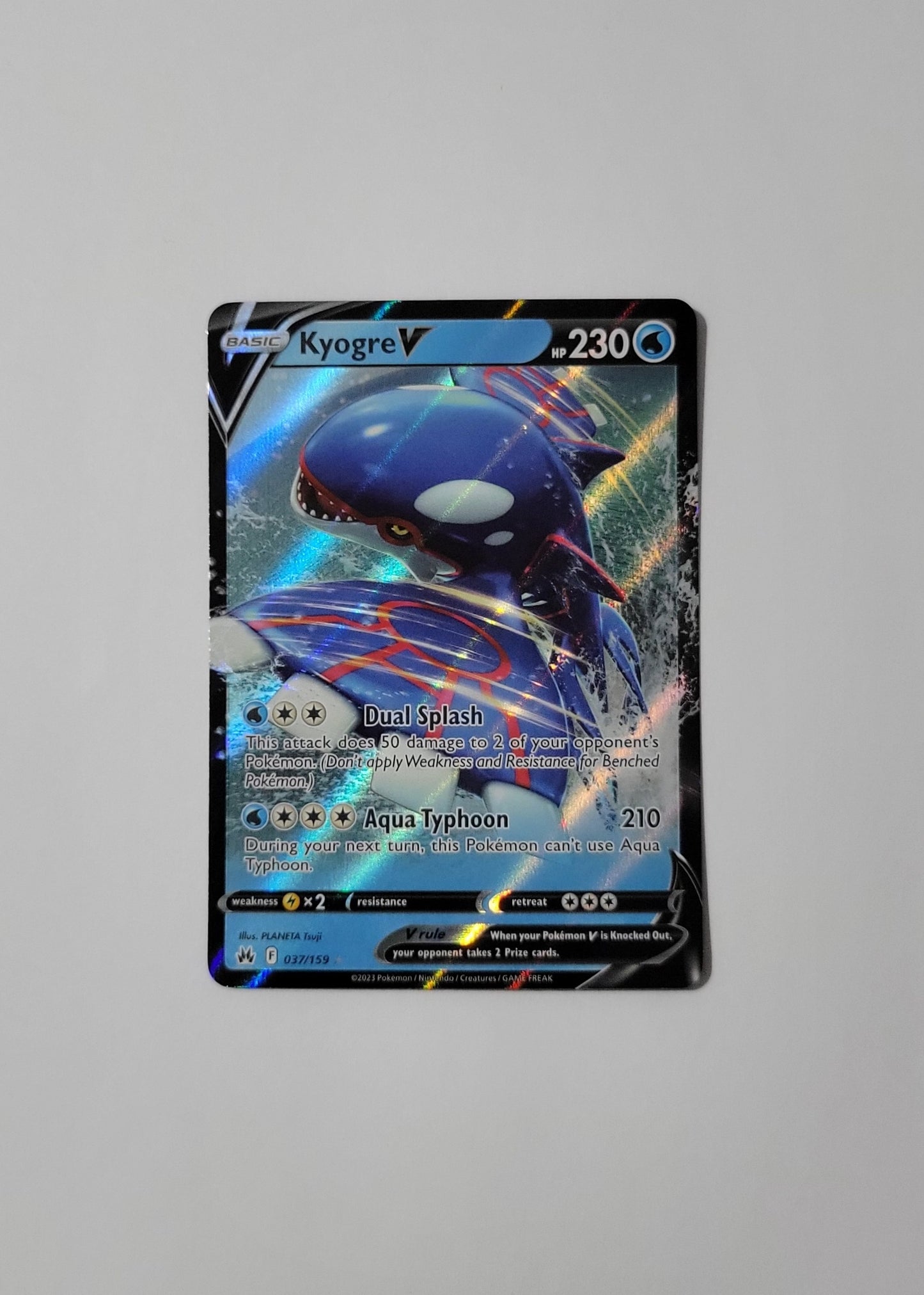 Kyogre V 037/159 - Crown Zenith