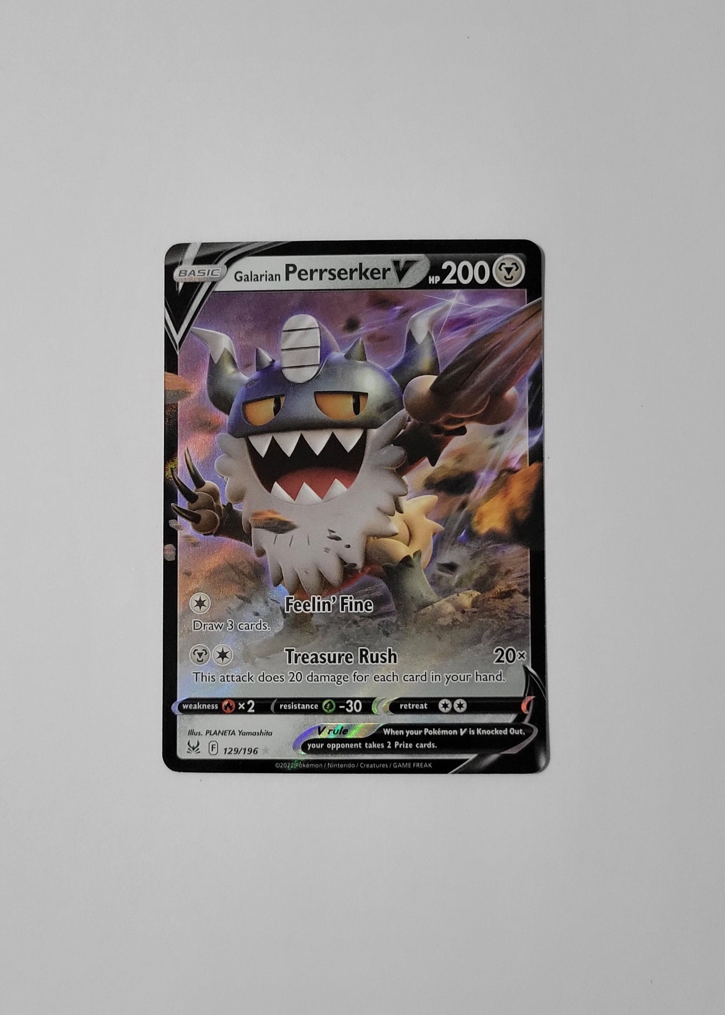 Galarian Perrserker V 129/196 - Lost Origin