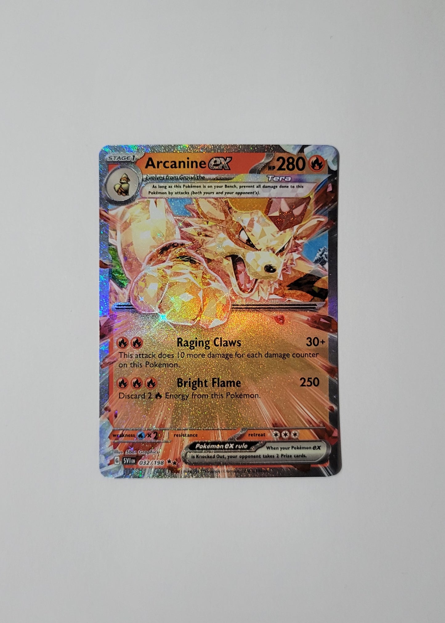 Arcanine ex 032/198 - Scarlet & Violet