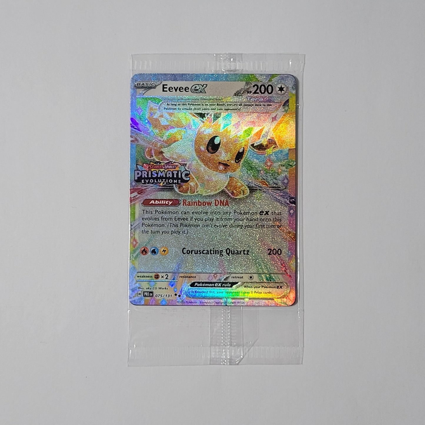 Eevee ex 075/131 (Sealed, Stamped) - Prismatic Evolutions