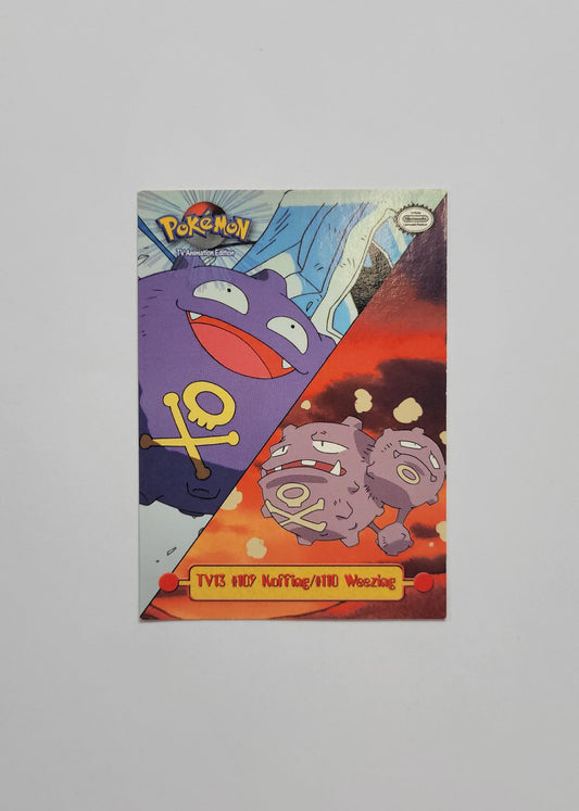 TV13 #109 Koffing/#110 Weezing - Topps TV Animation Edition