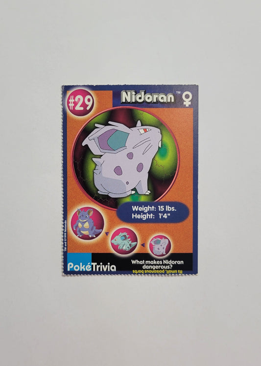 #29 Nidoran ♀ - Burger King PokéTrivia