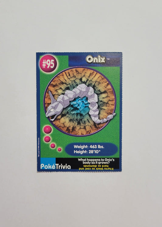 #95 Onix - Burger King PokéTrivia
