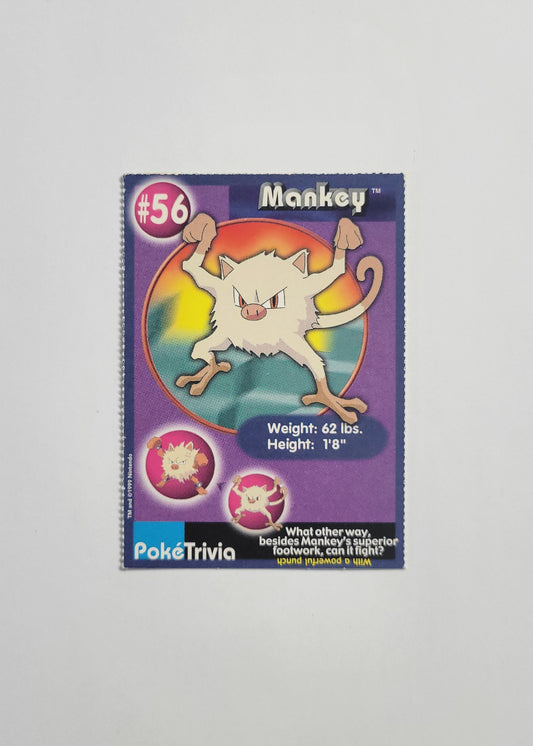 #56 Mankey - Burger King PokéTrivia