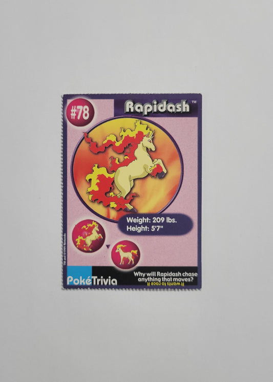#78 Rapidash - Burger King PokéTrivia