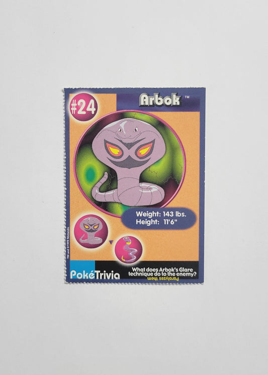 #24 Arbok - Burger King PokéTrivia