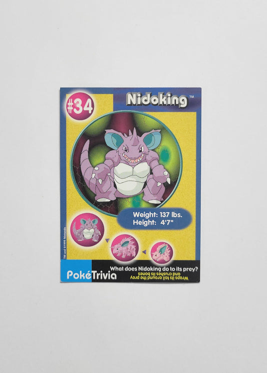 #34 Nidoking - Burger King PokéTrivia