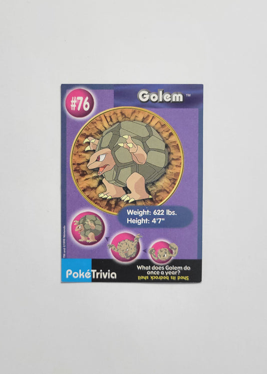 #76 Golem - Burger King PokéTrivia