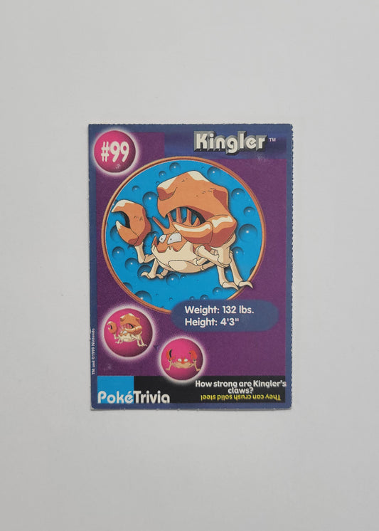 #99 Kingler - Burger King PokéTrivia