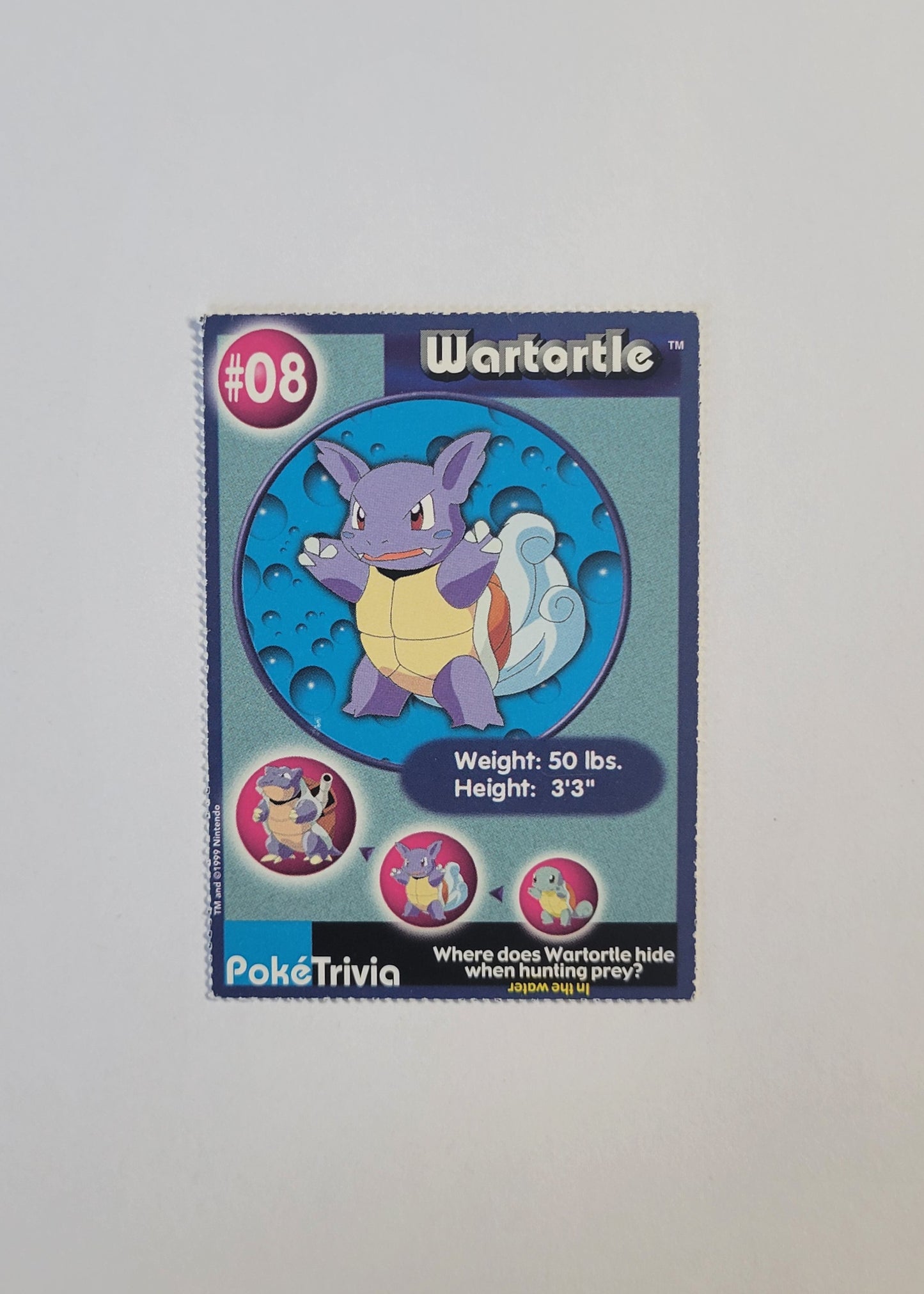 #08 Wartortle - Burger King PokéTrivia