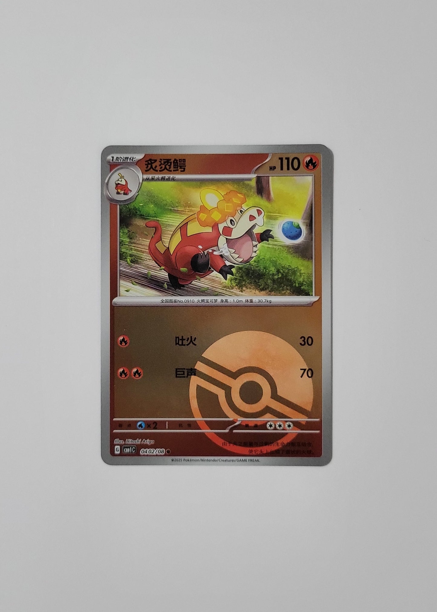 Crocalor 04 02/08 (Poké Ball Pattern) - Horizons Gem Pack Vol. 1 (Chinese)