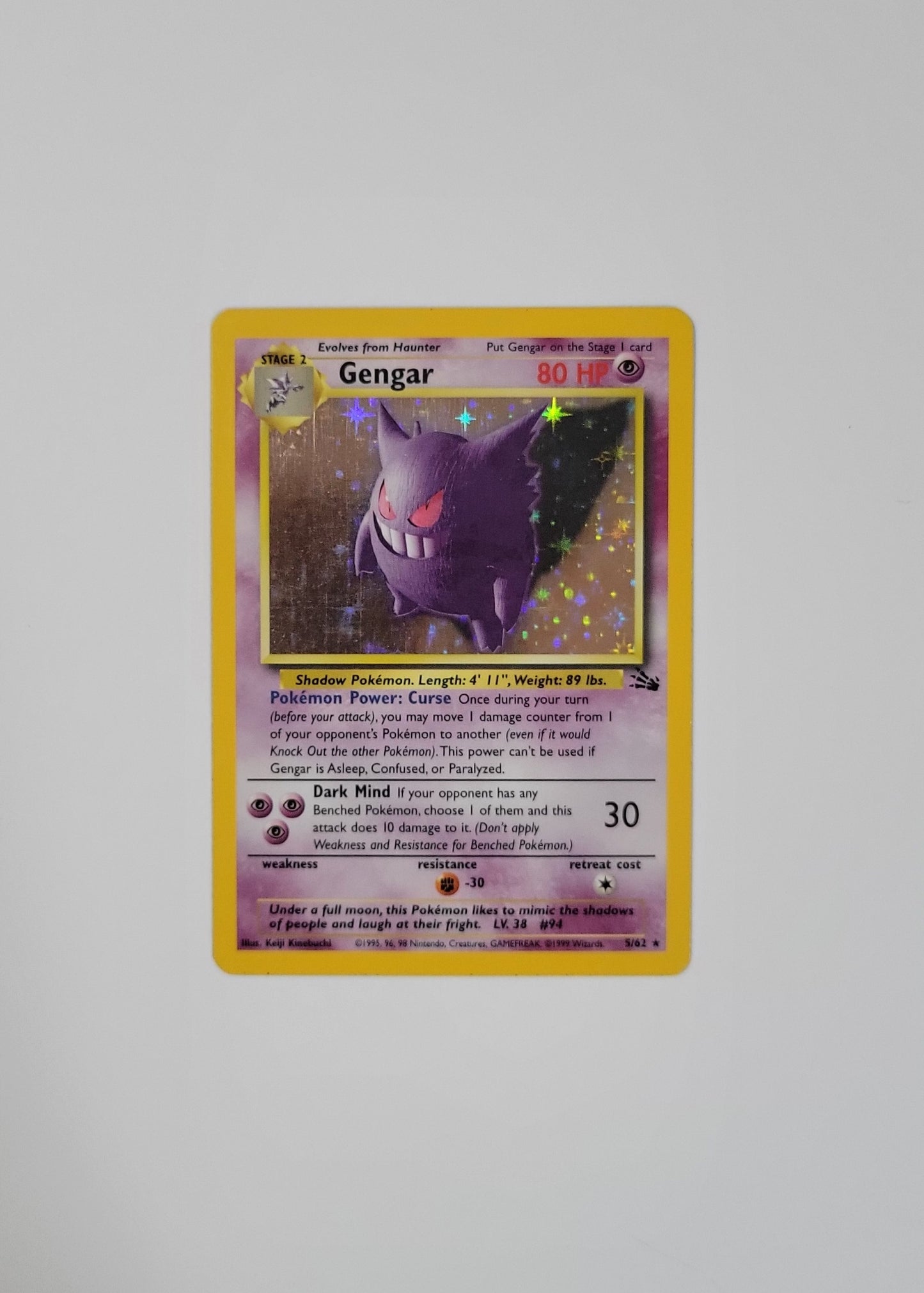 Gengar 5/62 (Holo) - Fossil