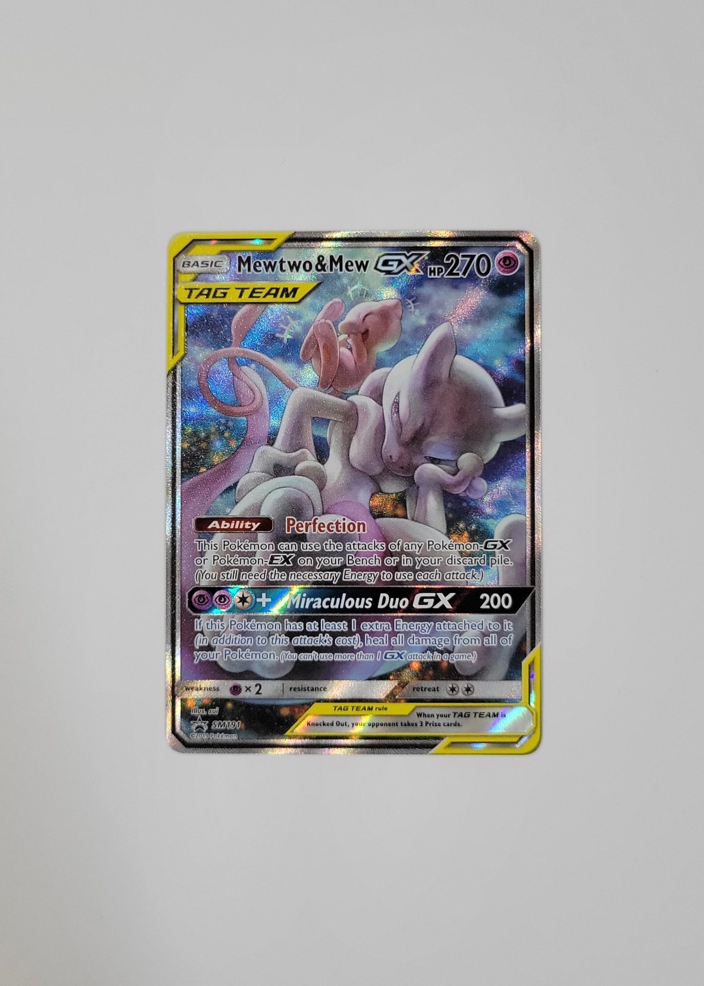 Mewtwo & Mew GX SM191 - Black Star Promo