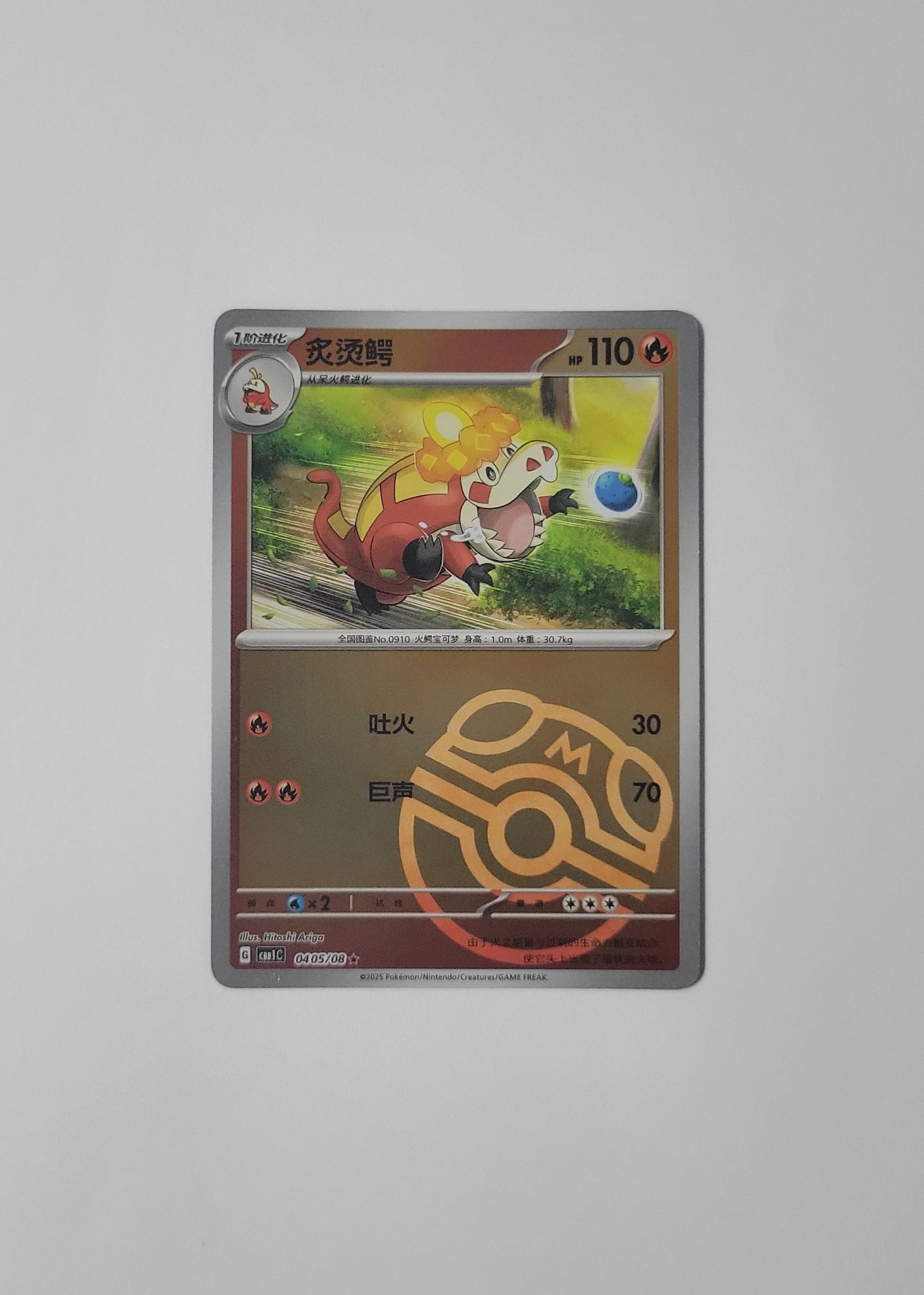 Crocalor 04 05/08 (Master Ball Pattern) - Horizons Gem Pack Vol. 1 (Chinese)