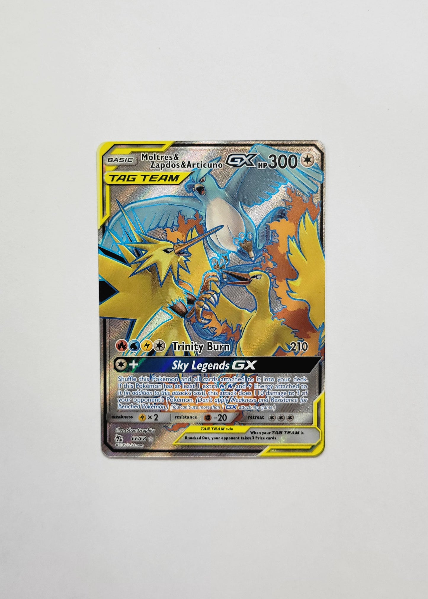 Moltres & Zapdos & Articuno GX 66/68 - Hidden Fates