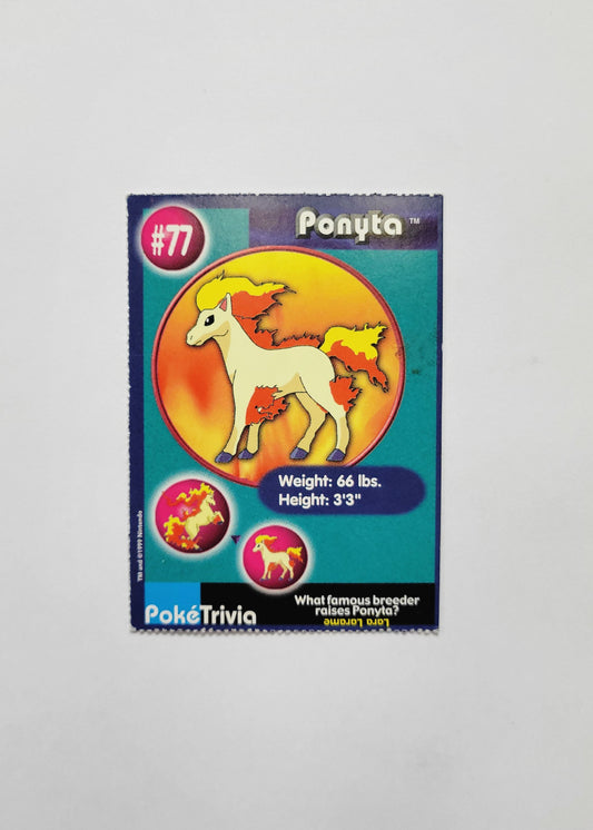 #77 Ponyta - Burger King PokéTrivia