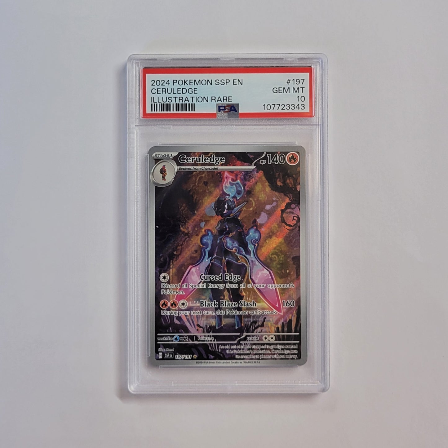 Ceruledge 197/191 - Surging Sparks - PSA 10