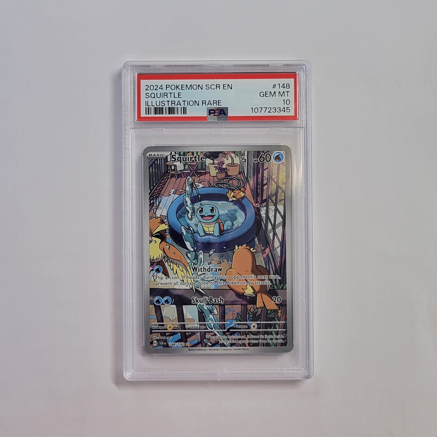 Squirtle 148/142 - Stellar Crown - PSA 10