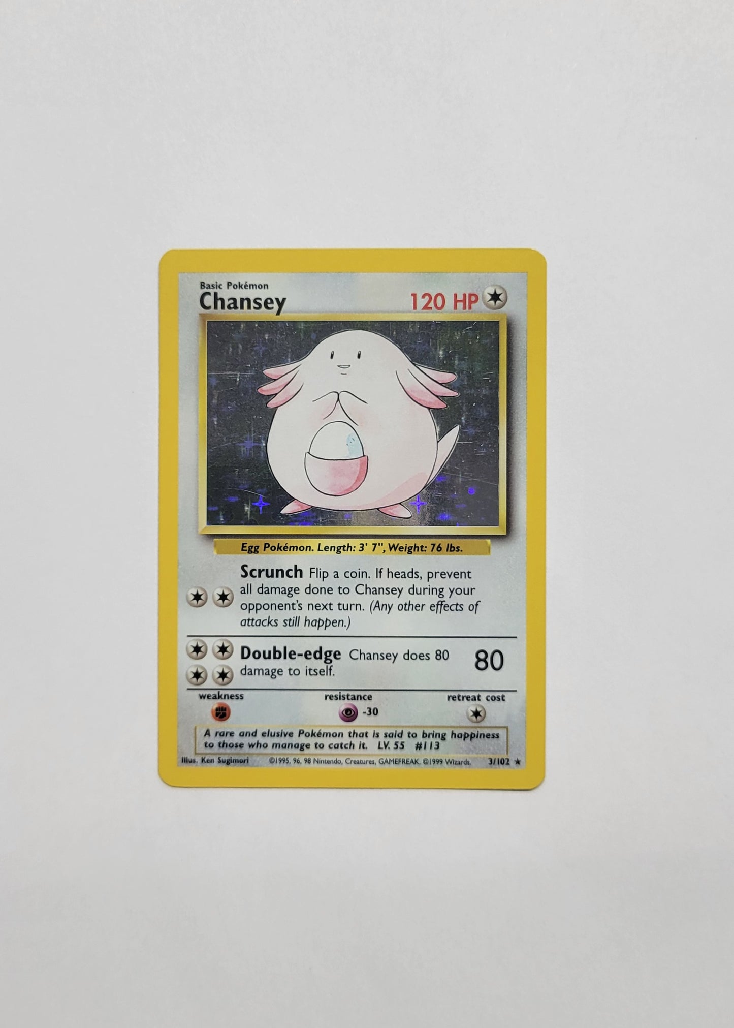 Chansey 3/102 (Holo) - Base Set