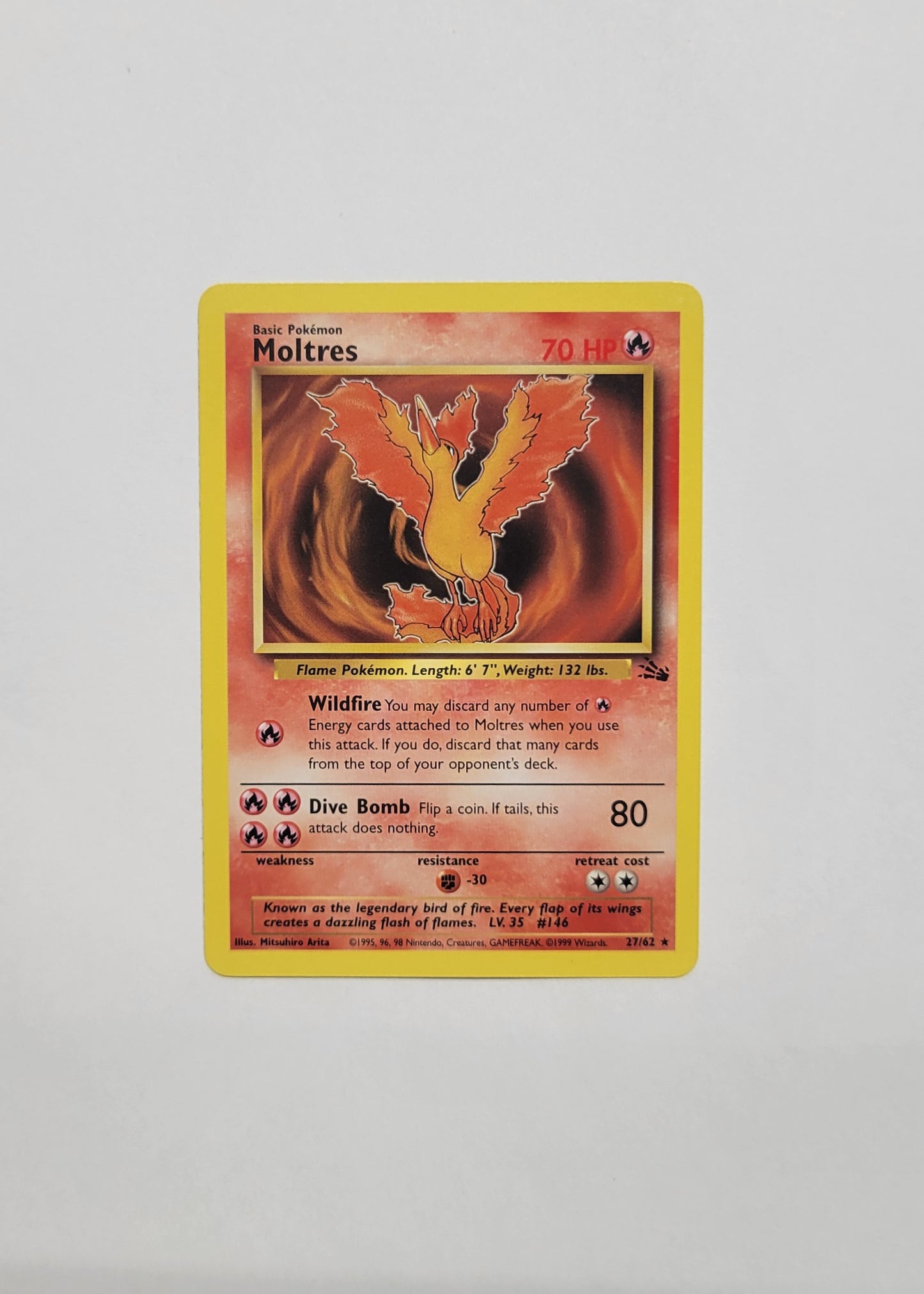 Moltres 27/62 (Non-Holo) - Fossil