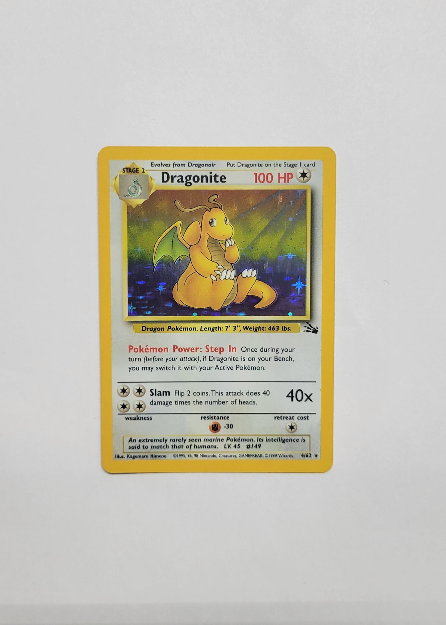Dragonite 4/62 (Holo) - Fossil