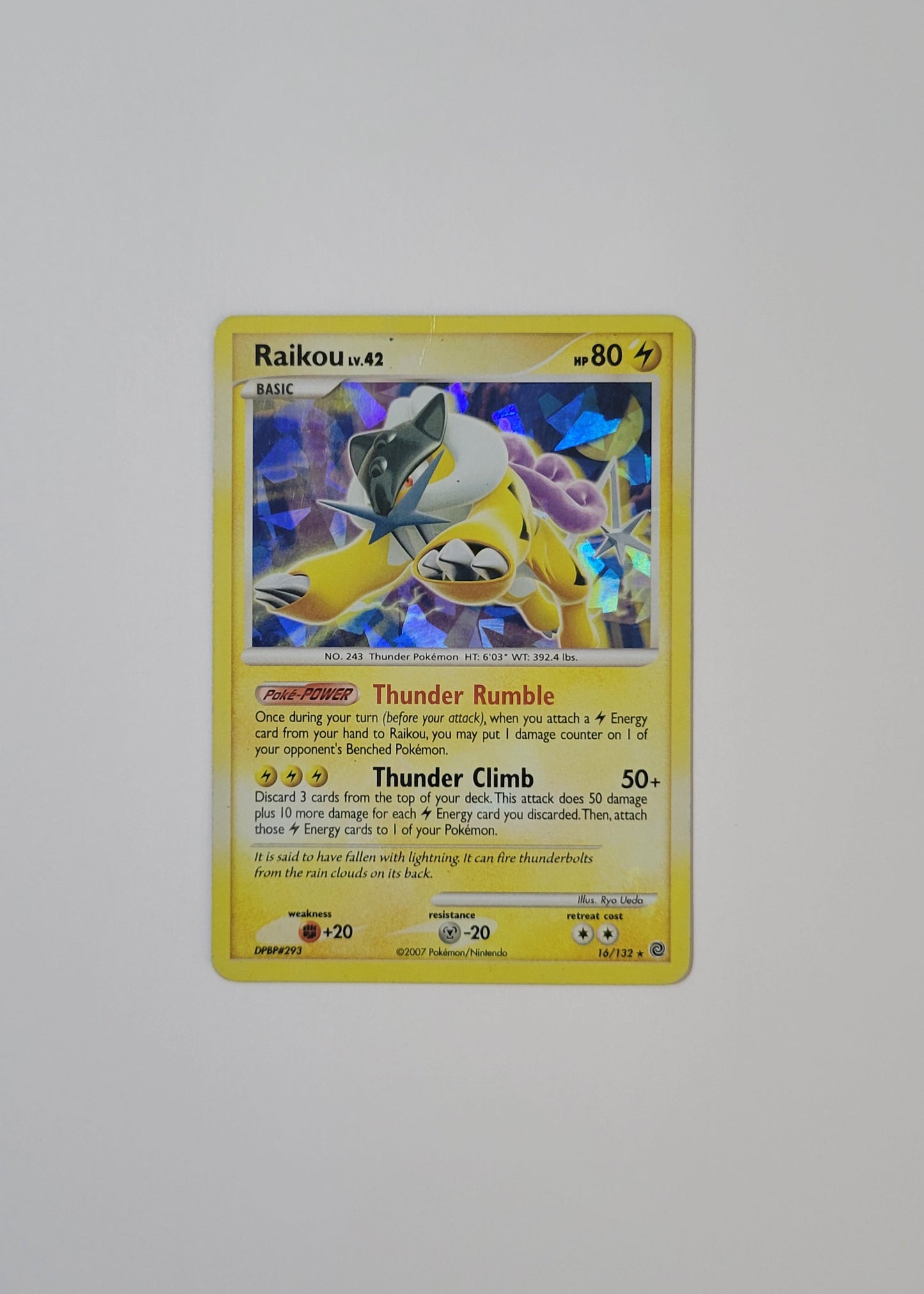 Raikou LV.42 16/132 (Cracked Ice) - Secret Wonders