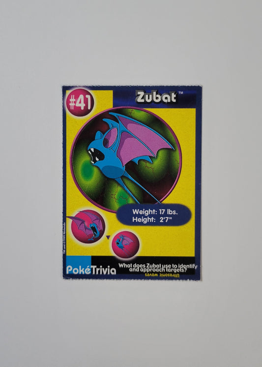 #41 Zubat - Burger King PokéTrivia