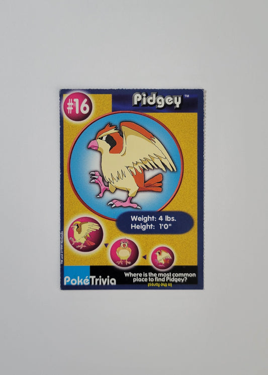 #16 Pidgey - Burger King PokéTrivia
