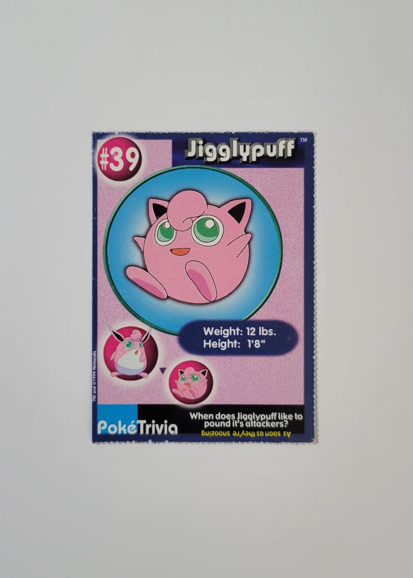 #39 Jigglypuff - Burger King PokéTrivia