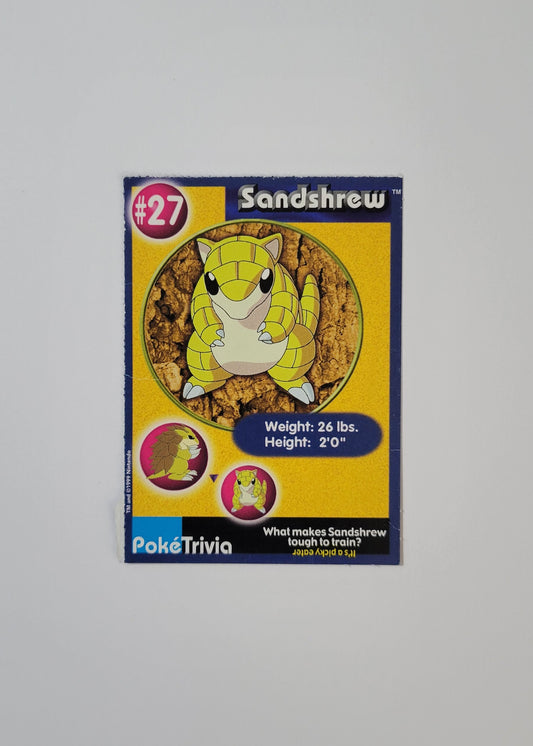 #27 Sandshrew - Burger King PokéTrivia