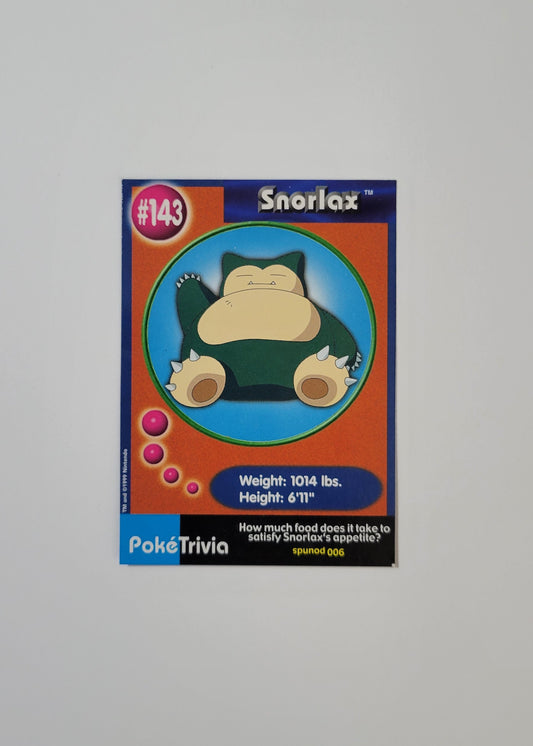 #143 Snorlax - Burger King PokéTrivia