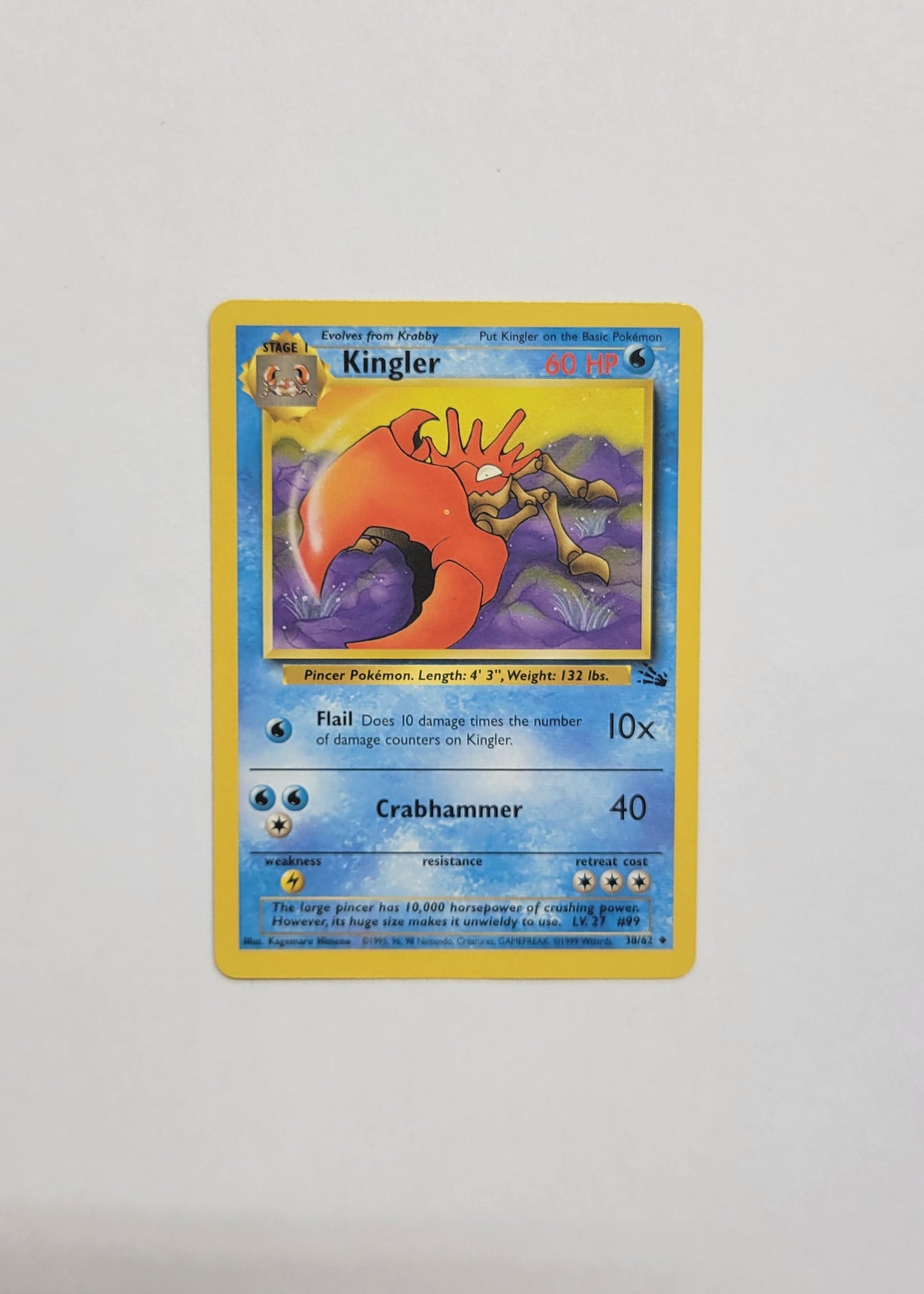 Kingler 38/62 - Fossil