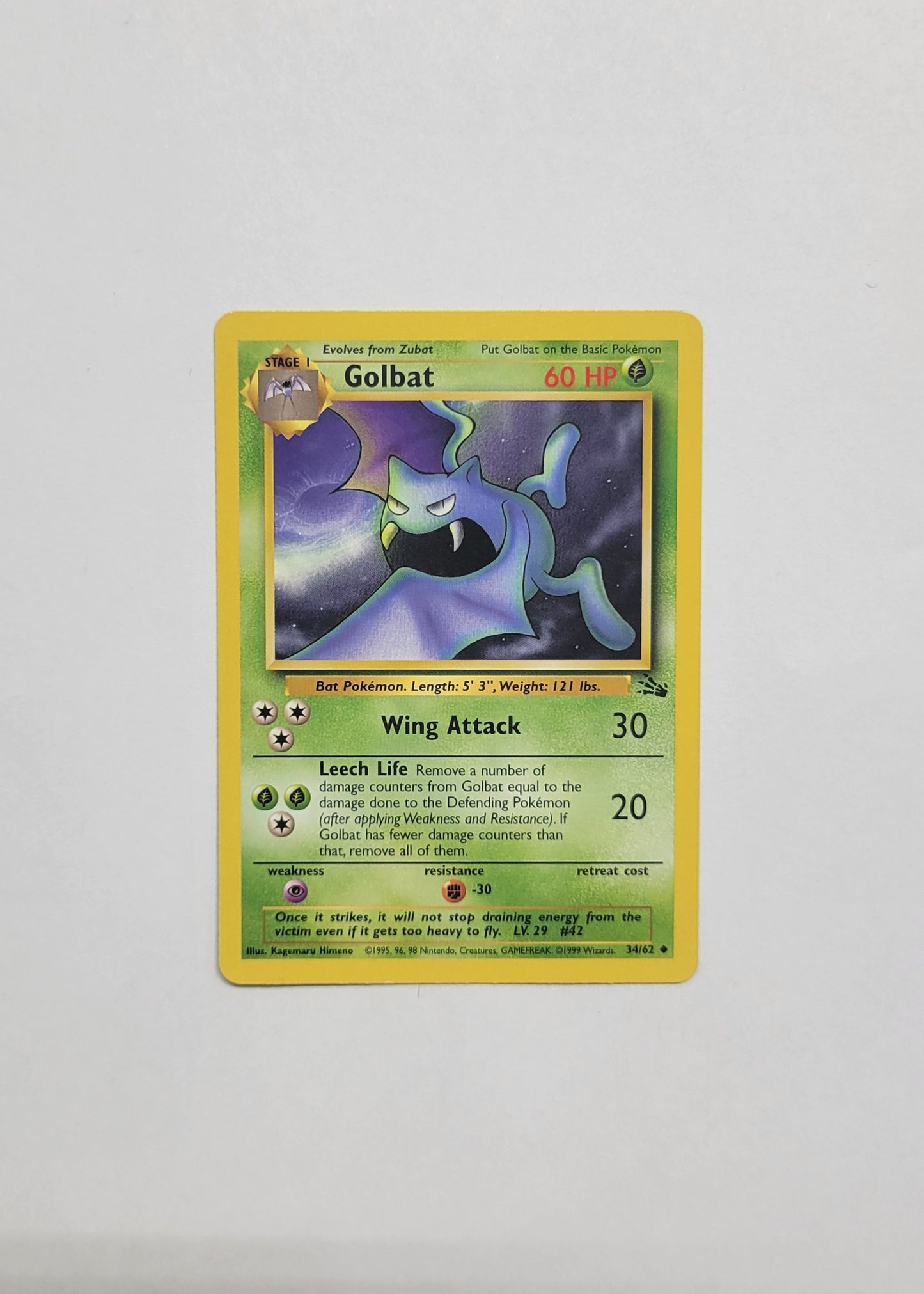 Golbat 34/62 - Fossil