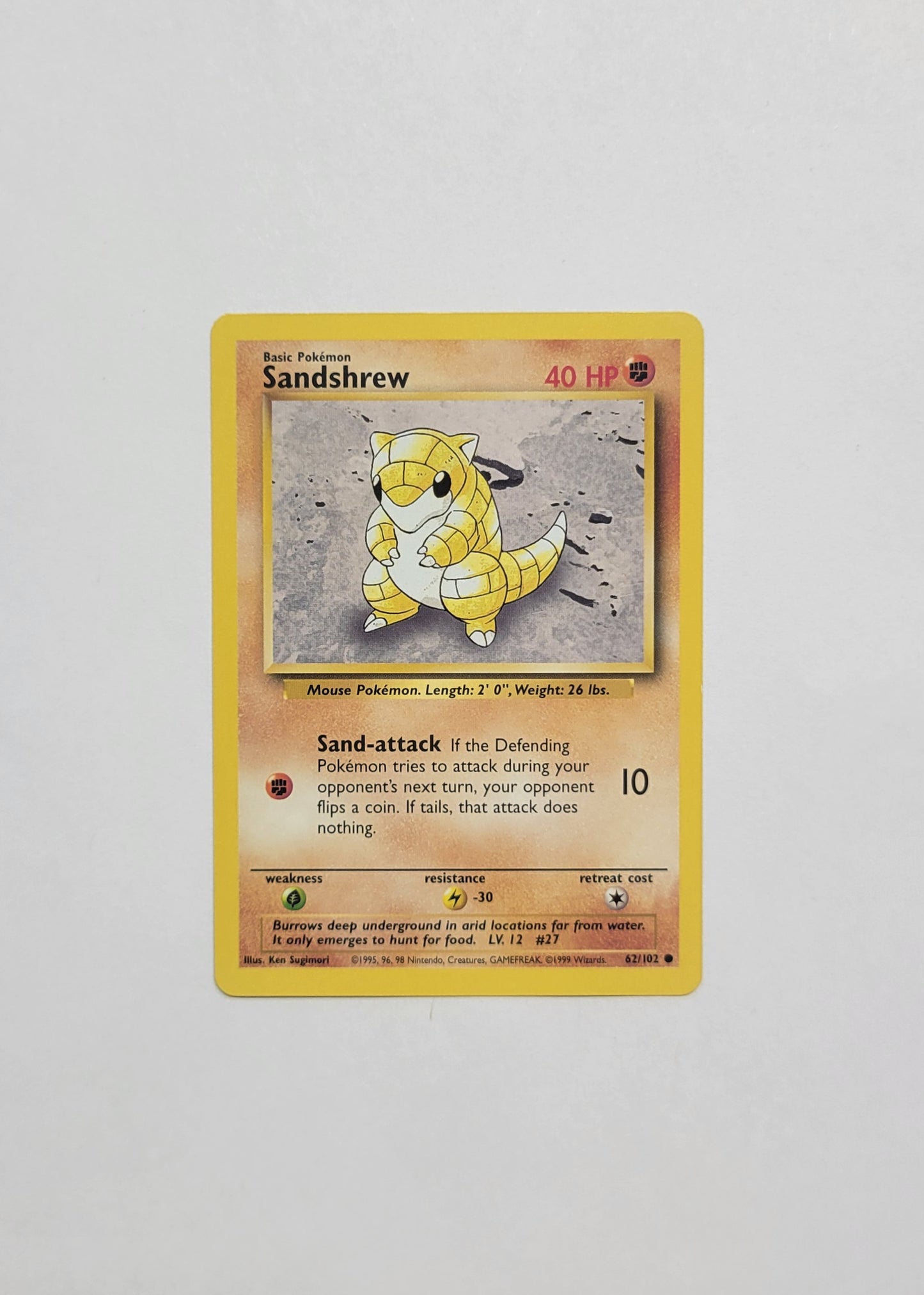 Sandshrew 62/102 - Base Set