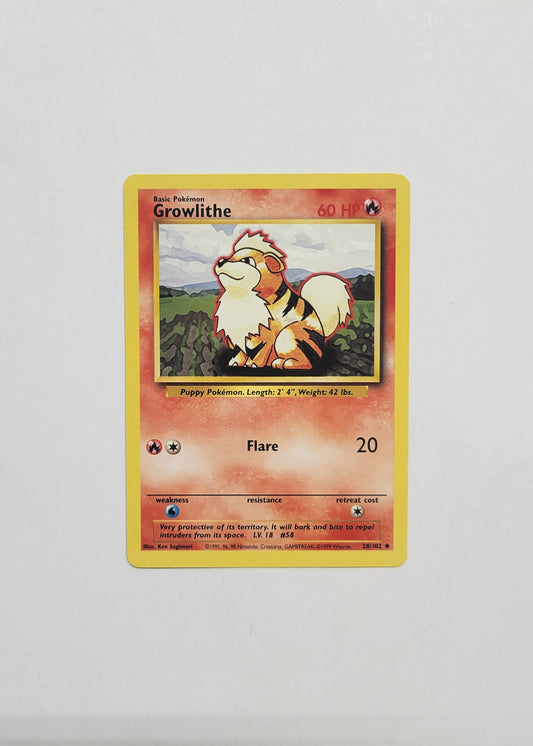 Growlithe 28/102 - Base Set