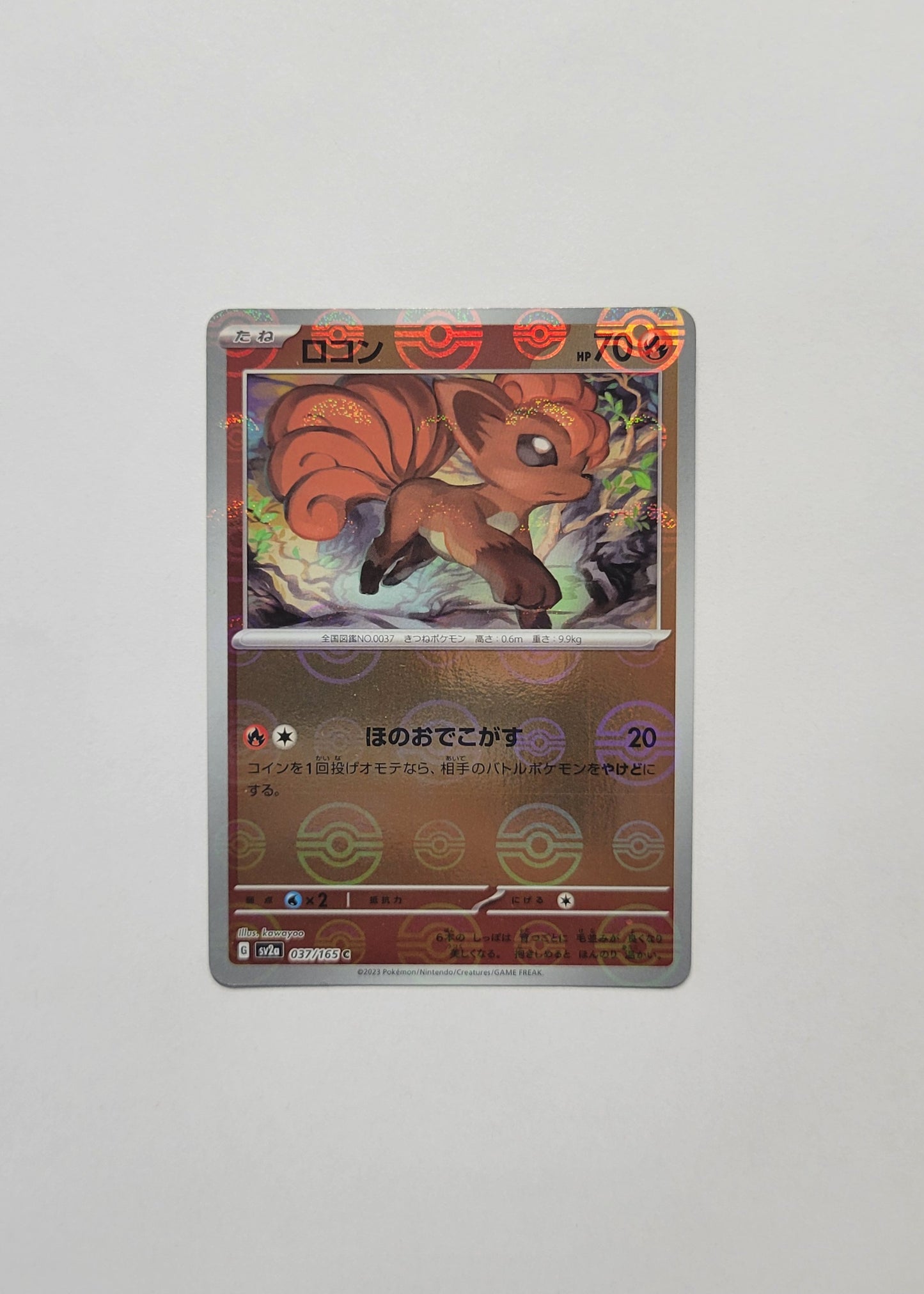 Vulpix 037/165 (Poké Ball) - 151 (Japanese)