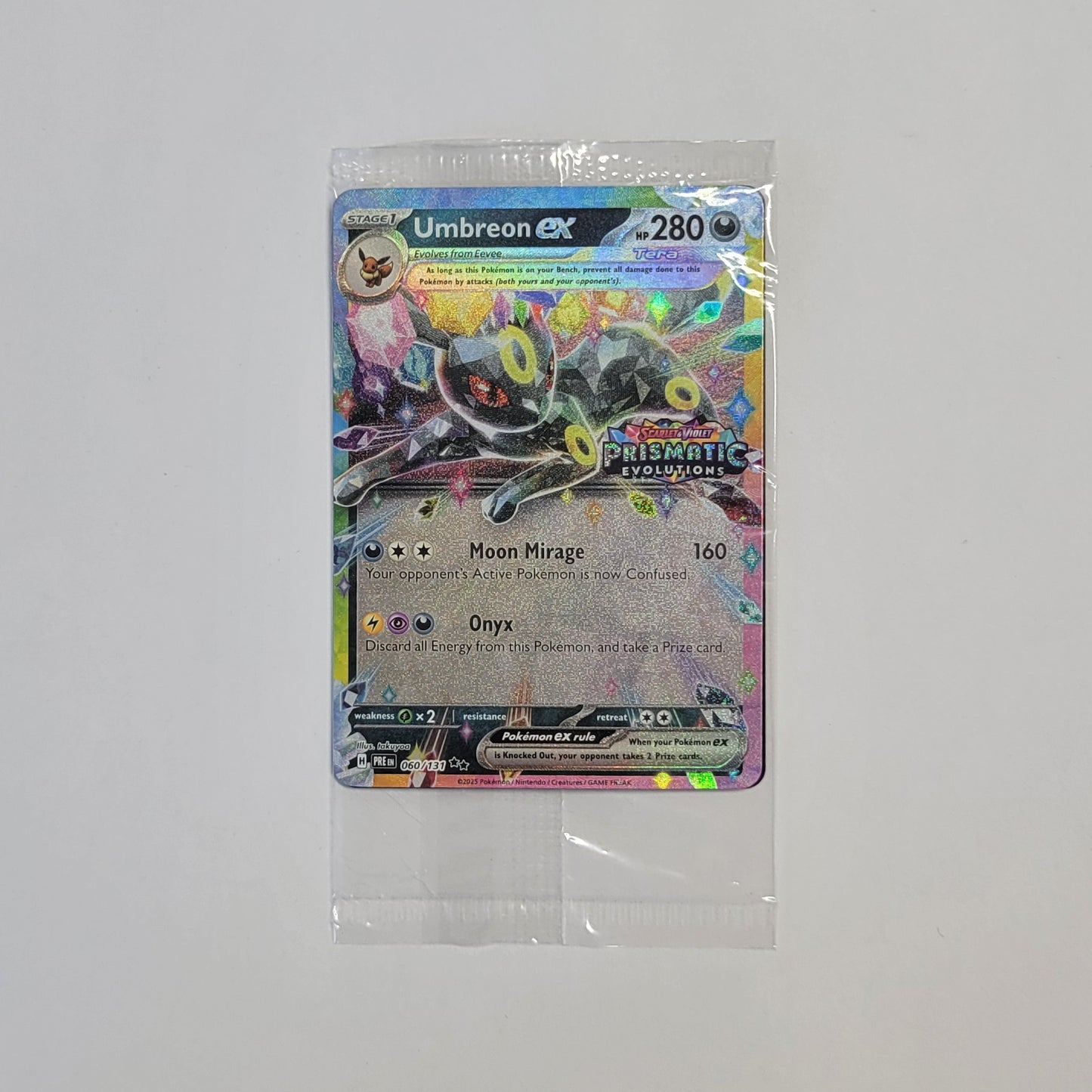 Umbreon ex 060/131 (Sealed, Stamped) - Prismatic Evolutions